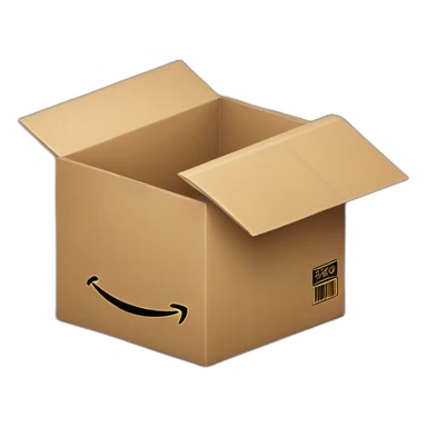 AMAZON BOX WITH UPC CODE sticker