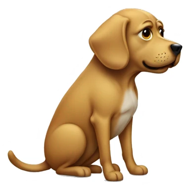 Dog peeing sticker