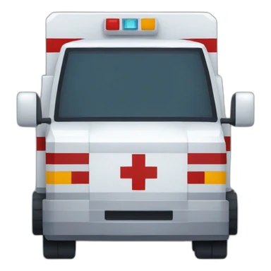 Pixel ambulance sticker