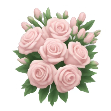 Pale pink bouquet sticker