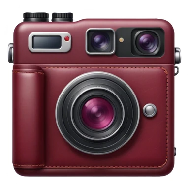 burgundy camera sticker