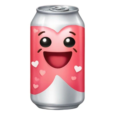 Diet soda with hearts  sticker