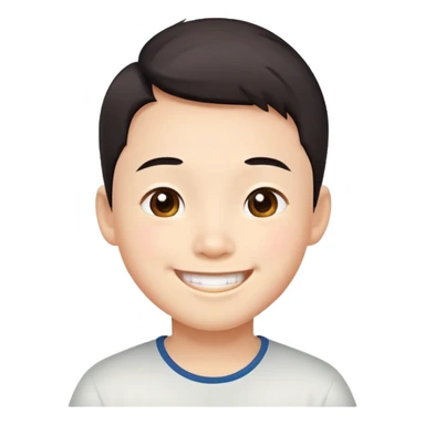 Happy Chinese boy sticker