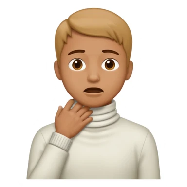  person with hands on his neck like chocking  sticker
