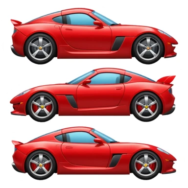 red sport car sticker