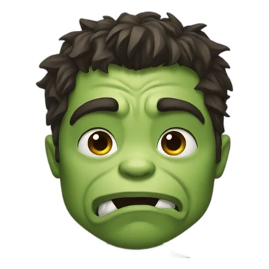 Hulk send a kiss by heart sticker
