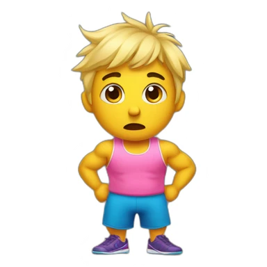 CONFUSED IN THE GYM sticker