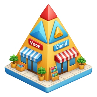 commerce triangulaire sticker