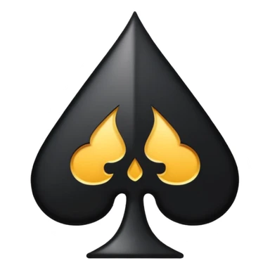 black spade suit sticker