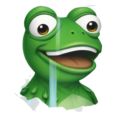pepe the frog inside on icecube sticker