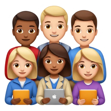 digital educational project, students learning online sticker