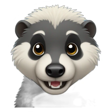 cute honeybadger sticker