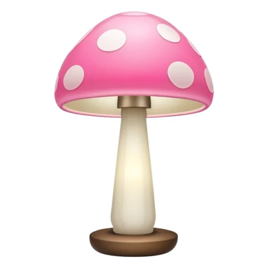 A pink lamp emoji, whimsical and playful, with a unique and fun design sticker