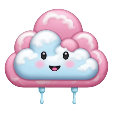 Cotton candy clouds sticker
