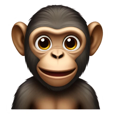 Monkey with lipstick sticker