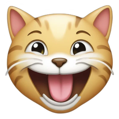 laughing cat with tears sticker