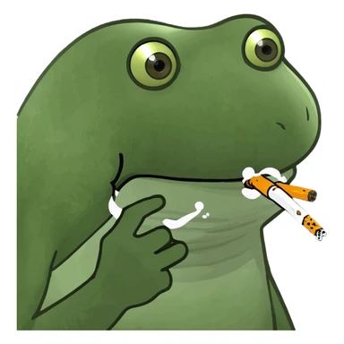 smoking weed sticker