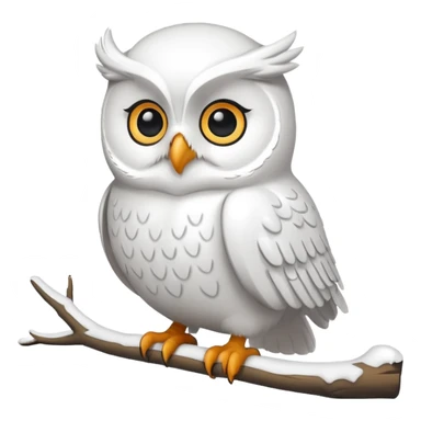 white owl sticker