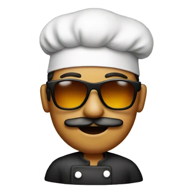 Chef with sunglasses  sticker