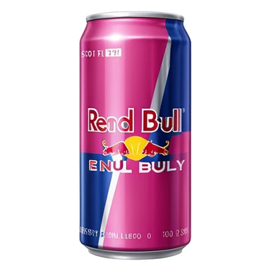 Pink redbull energy sticker