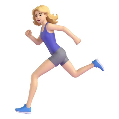 Michelle Monaghan running, female actress with honey blonde hair sticker