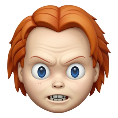 Un emojin de chuky sticker
