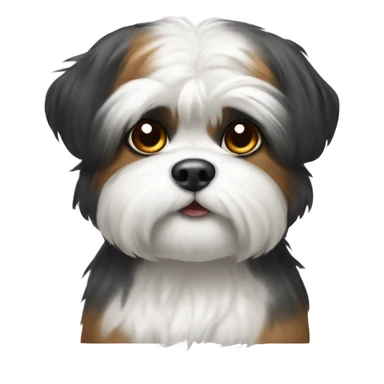 Shitzu tri color sticker