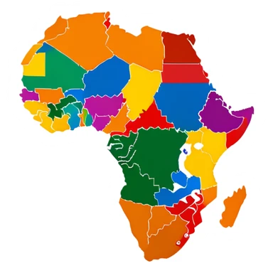 Carte Afrique  sticker
