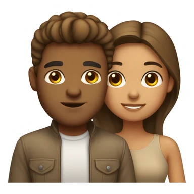 Mexican girl with light brown boyfriend sticker