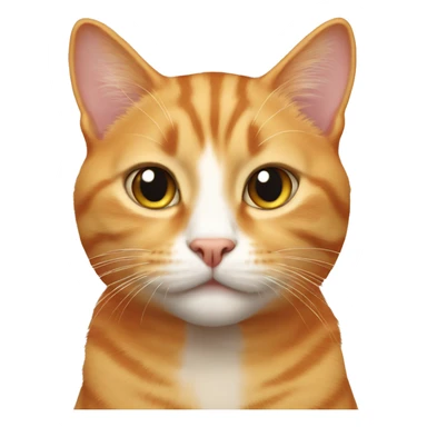 light orange tabby cat sticker
