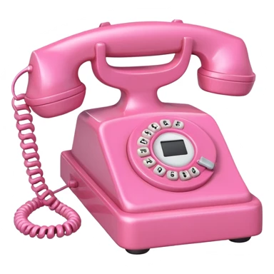 Teléfono rosado sticker