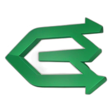 Euro and arrow pointing left and arrow pointing right sticker