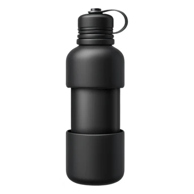 a black gym bottle sticker