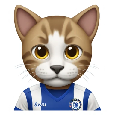 Cat with Chelsea jersey  sticker