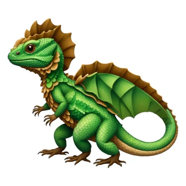 frilled lizard sticker