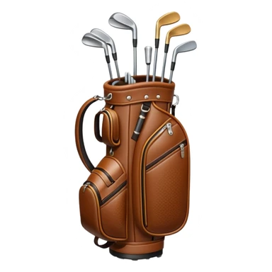 golf bag with clubs sticker