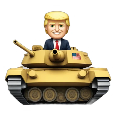 Donald trump on tank sticker