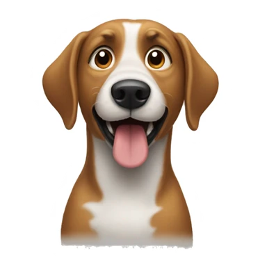 Dog barking a Christmas carol  sticker