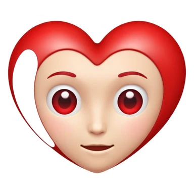 Tête de cœur sticker