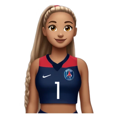 Ariana grande avec maillot psg sticker