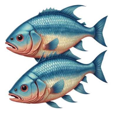 cinematic -  69 hieronymus bosch phantasmagorical mutated beings - human-fish hybrids sticker