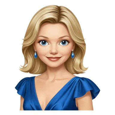 Michelle Pfeiffer blue dress sticker