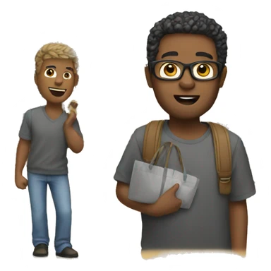 emoji shopping sticker