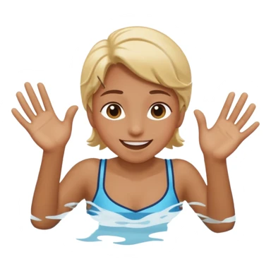 😝 with hands gliding through  sticker