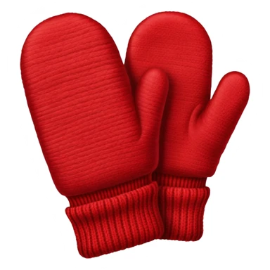 warm winter mittens glove sticker