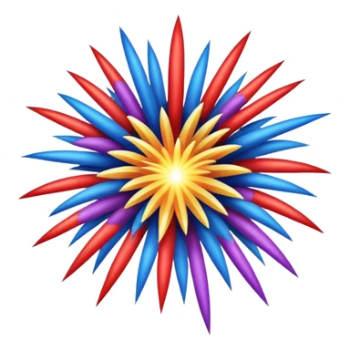 carnival firework burst sticker