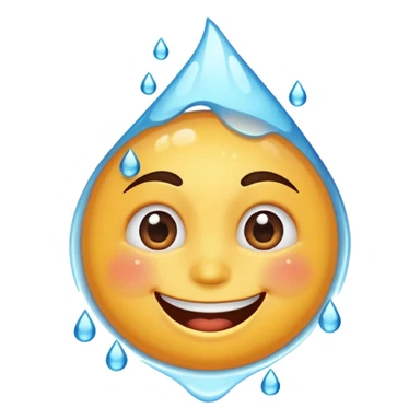 Happyface also sweating sticker