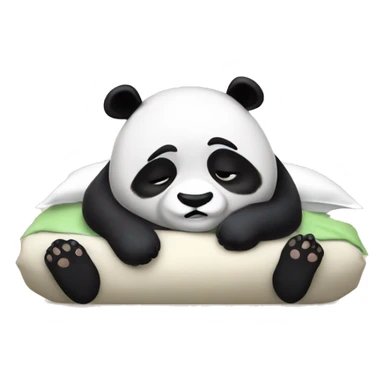 panda dormido siendo clean sticker