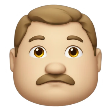 fat french man sticker