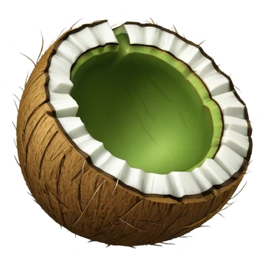 Green Coconut shell sticker
